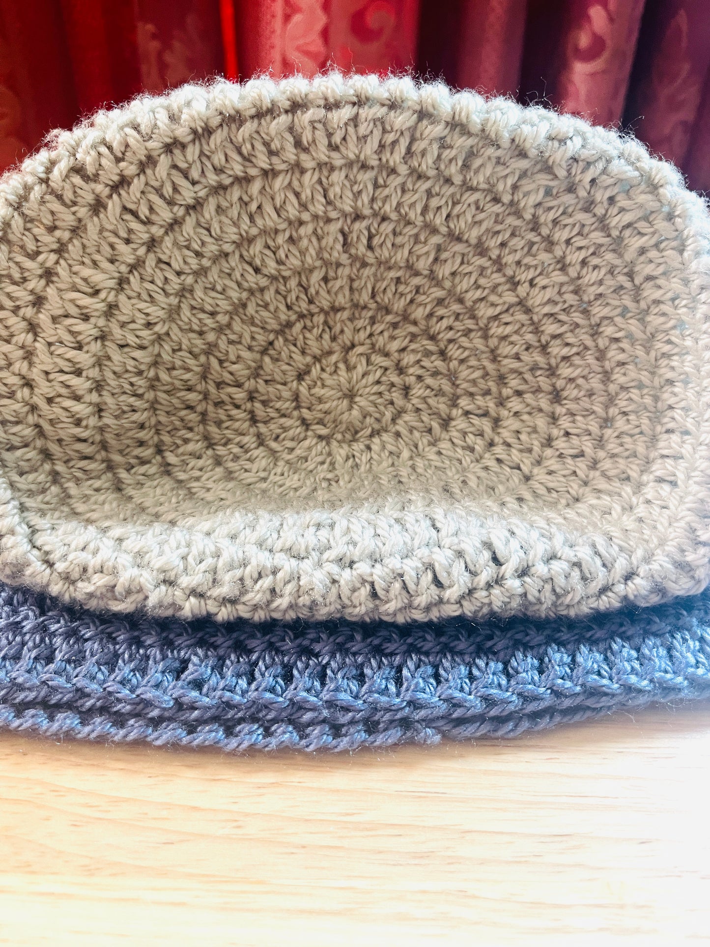 Picture of the top of the beanie
