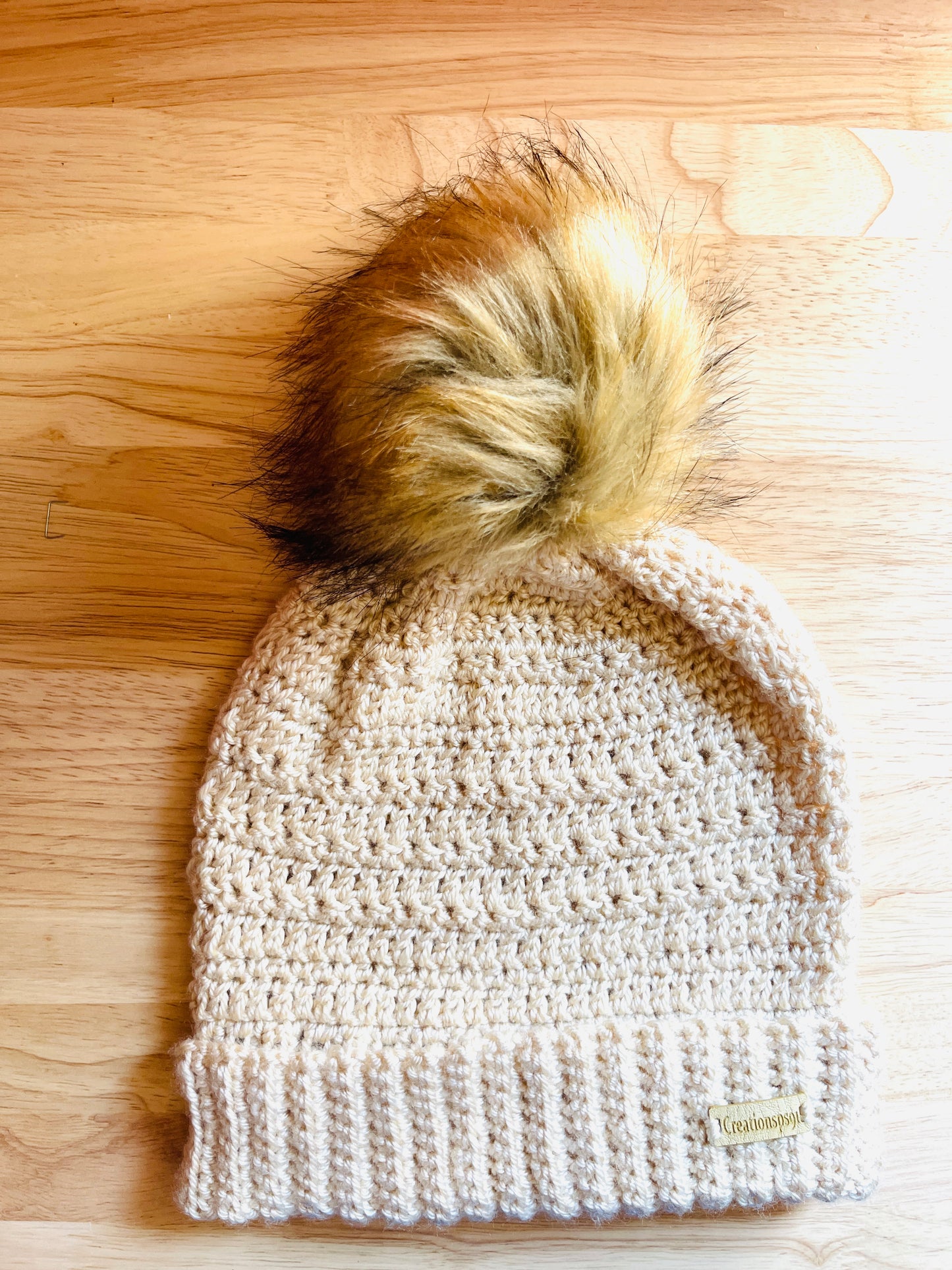 Handmade Crochet Women Beanies with detachable Pom Pom