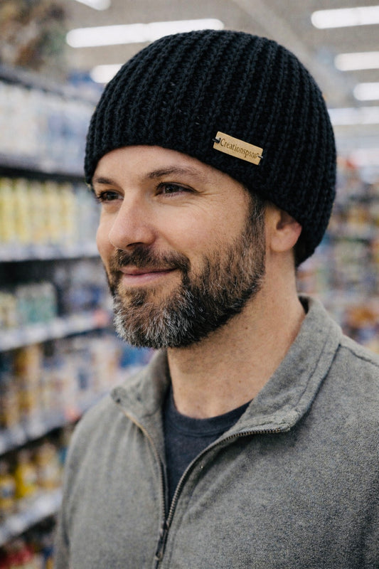 Handmade mens beanie 