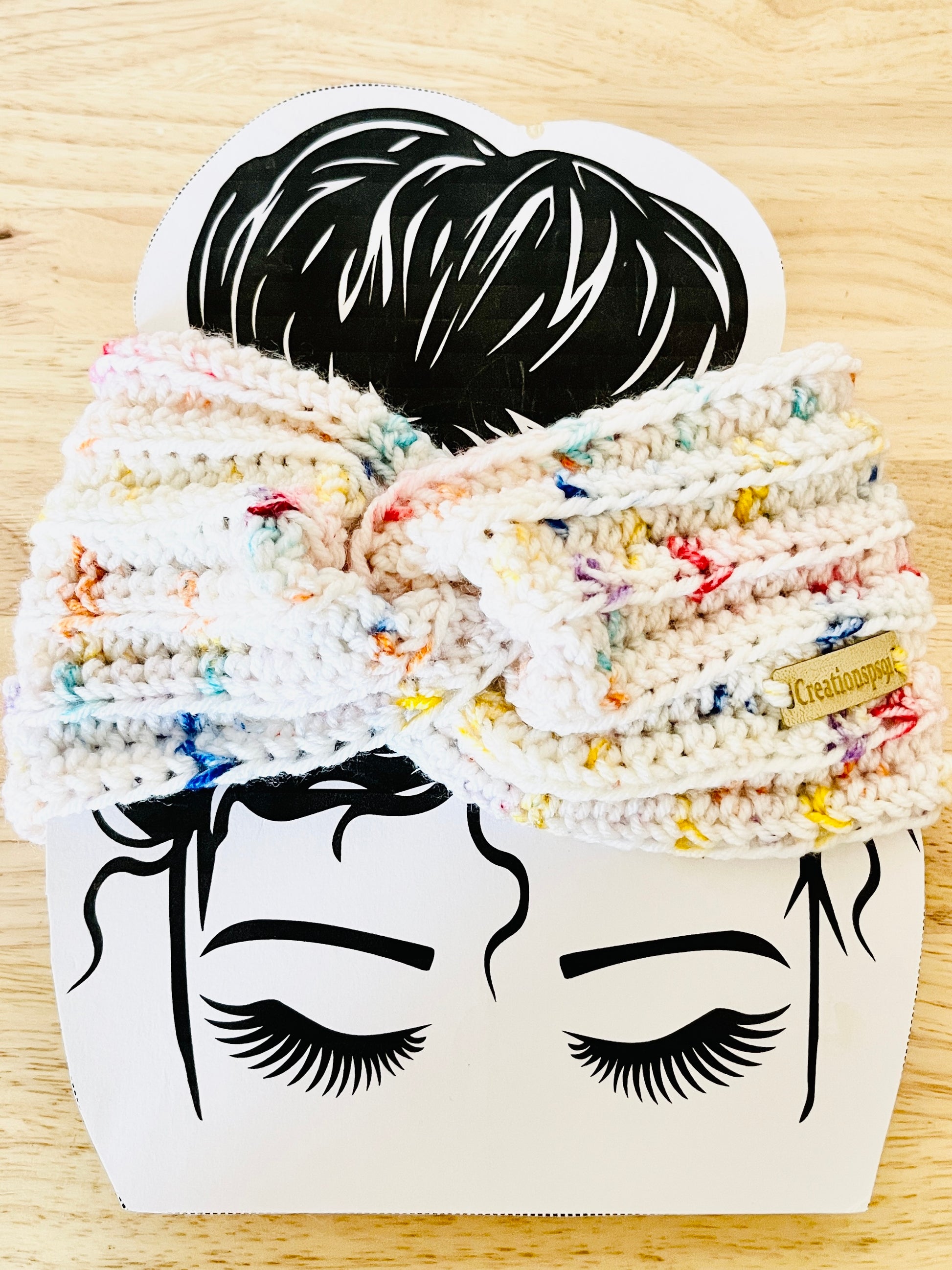 Handmade women  headband  Multicolor
size 22" washable and tumble dry, 100% premium acrylic yarn