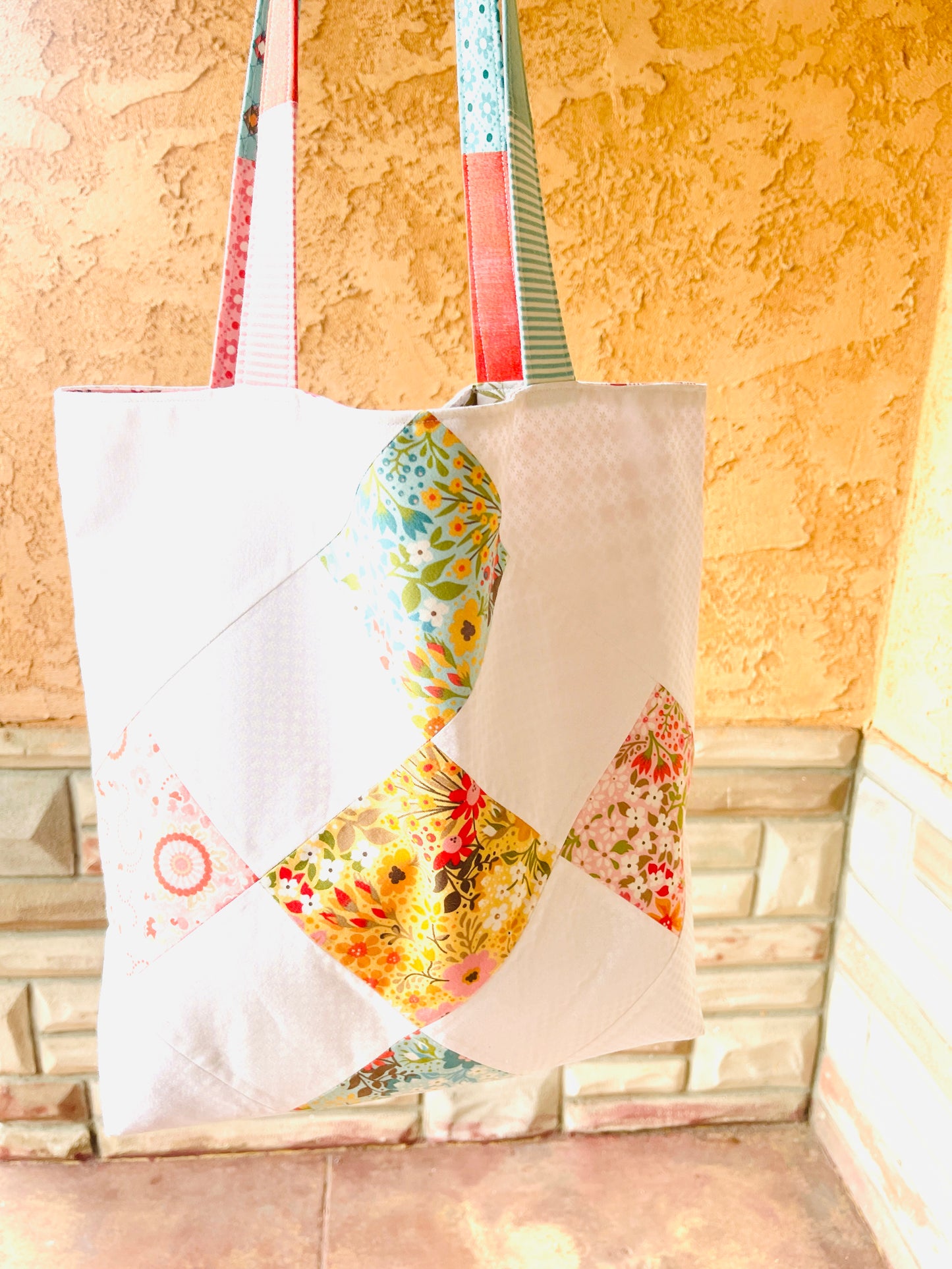 Handmade Reversible Shopper Tote Bag