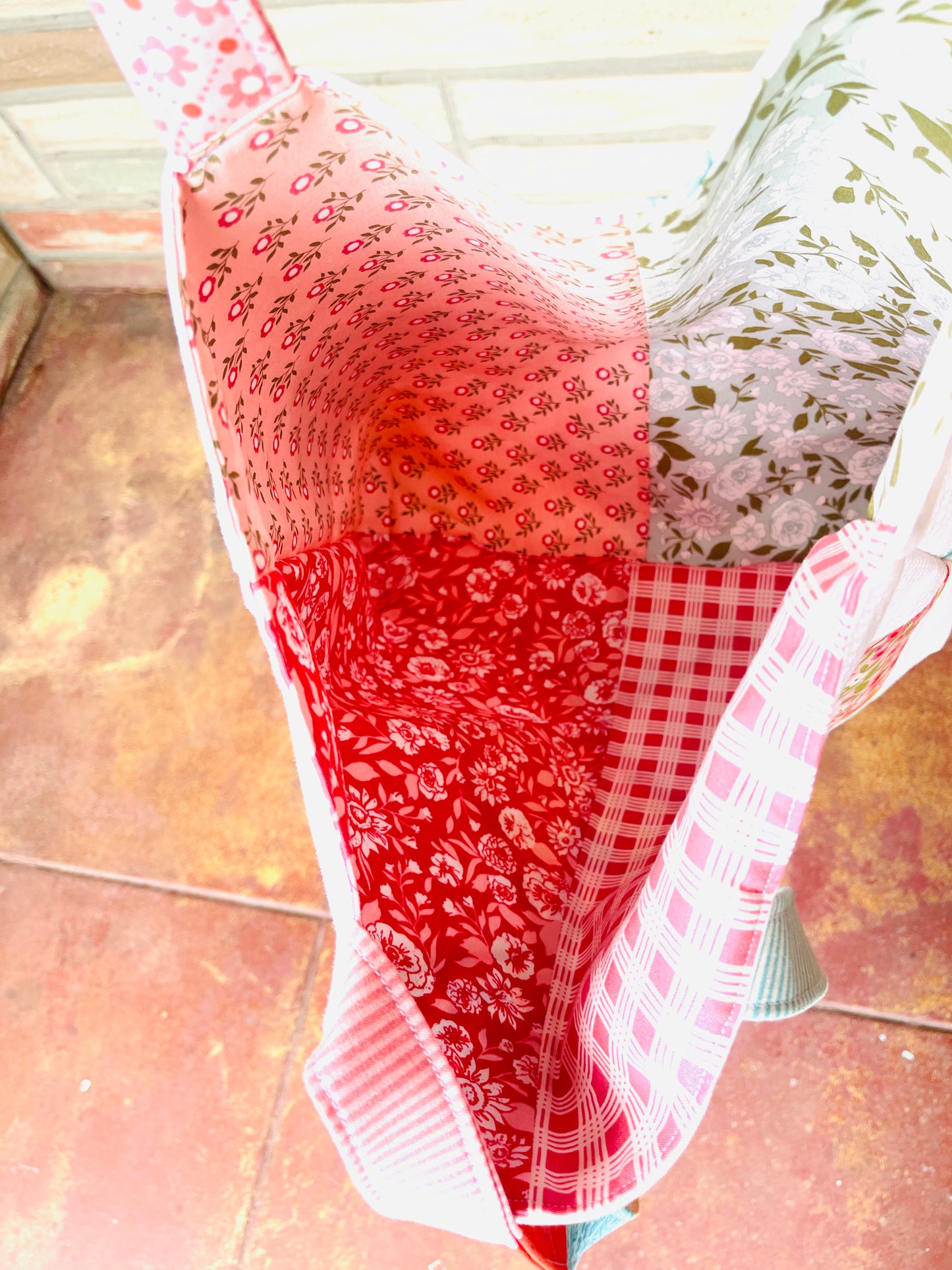 Handmade Reversible Shopper Tote Bag