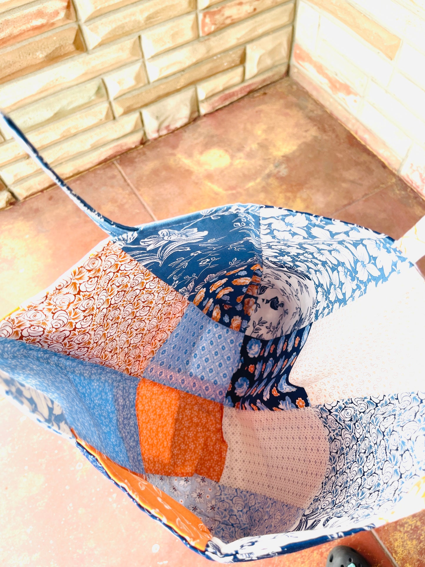 Handmade Reversible Shopper Tote Bag