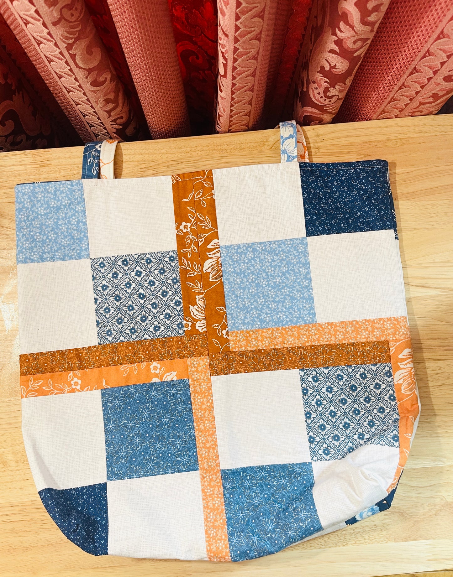 Handmade Reversible Shopper Tote Bag