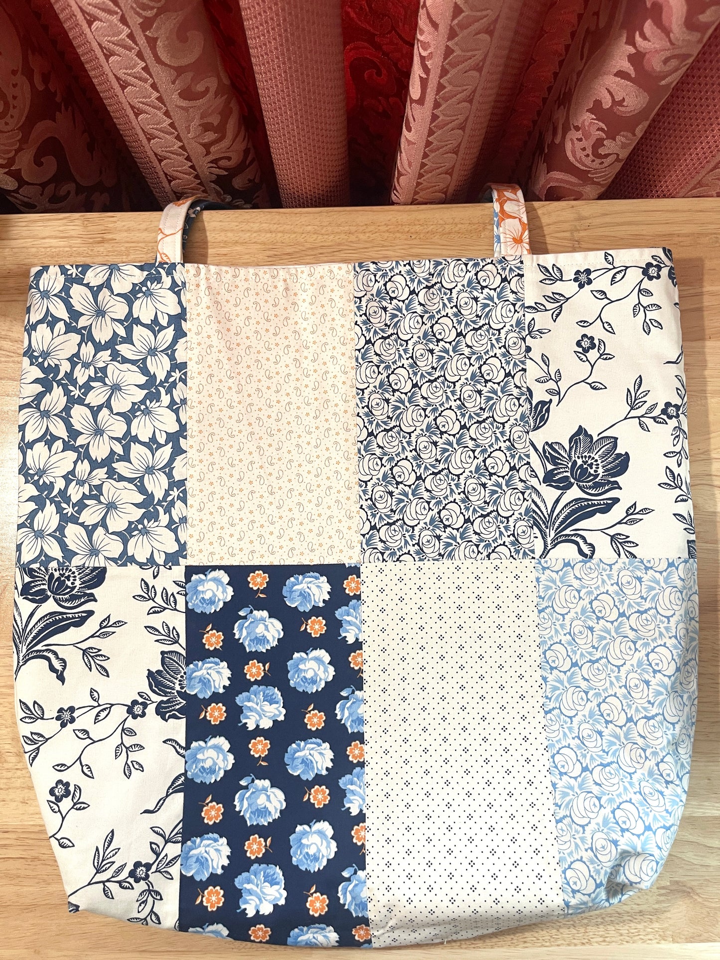 Handmade Reversible Shopper Tote Bag