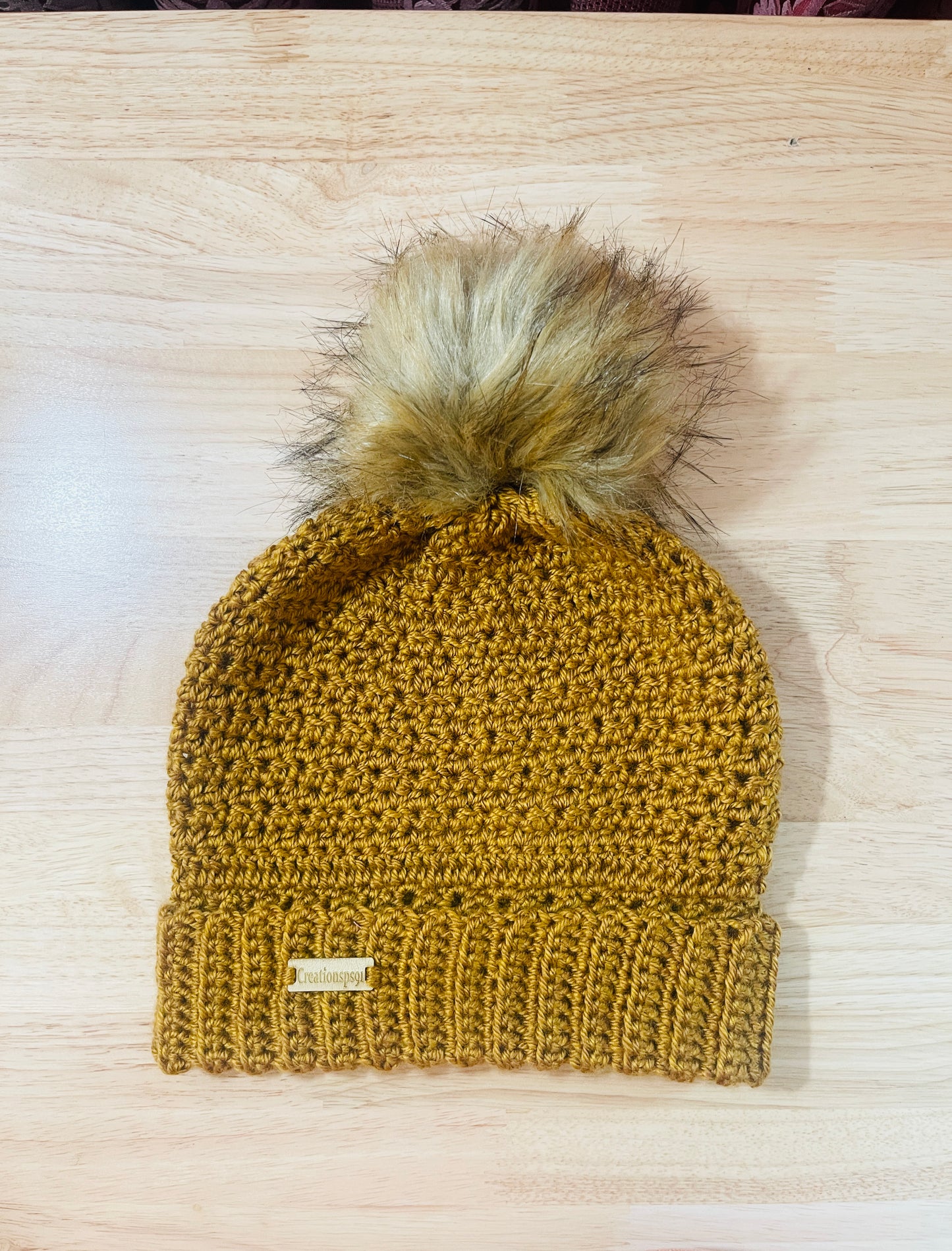 Handmade Crochet Women Beanies  with detachable Pom Pom