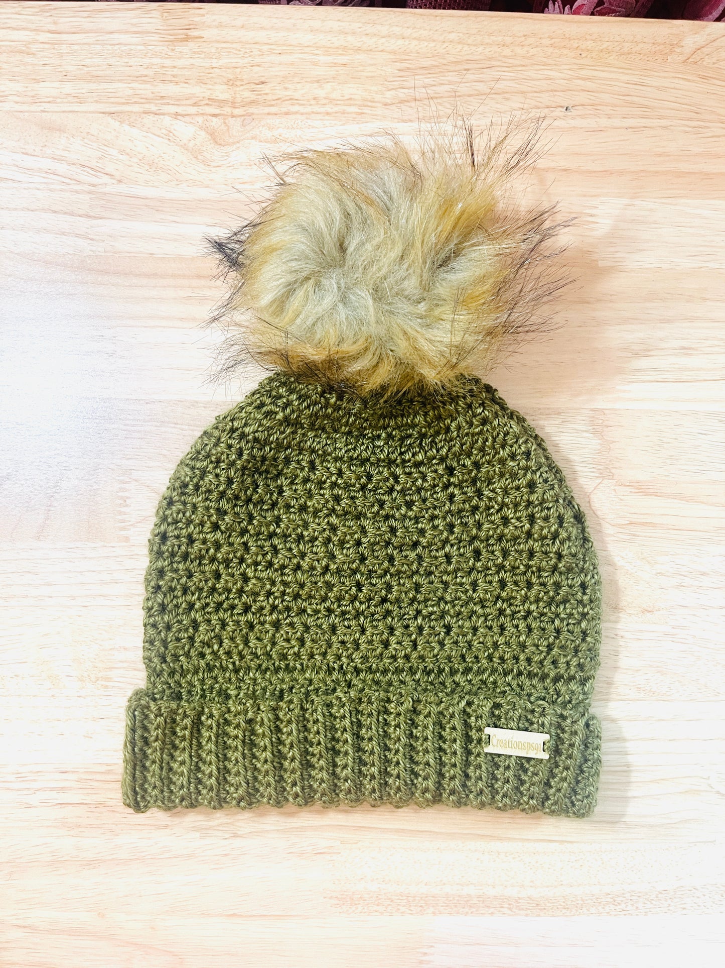 Handmade Crochet Women Beanies  with detachable Pom Pom