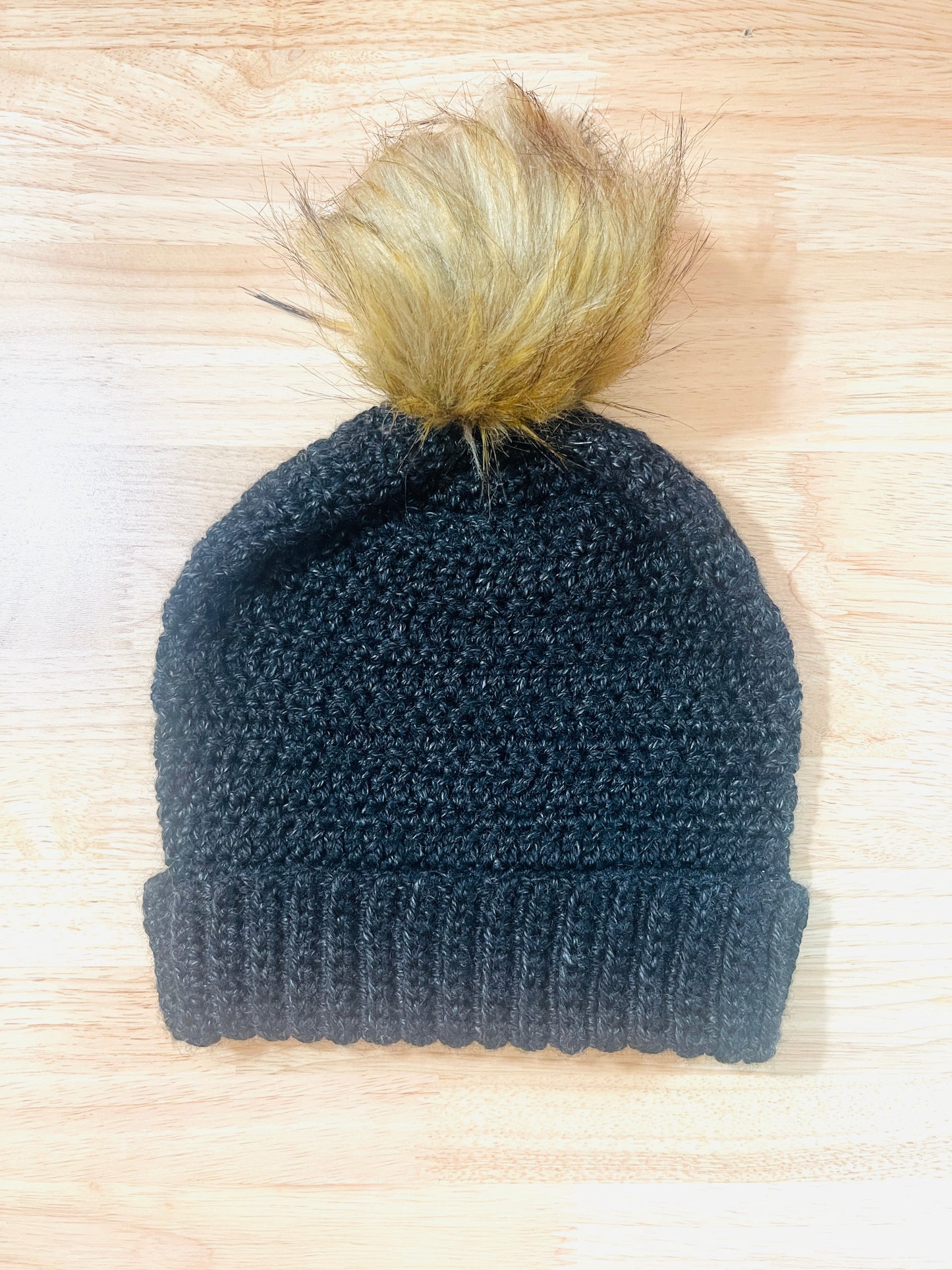 Handmade Crochet Women Beanies  with detachable Pom Pom