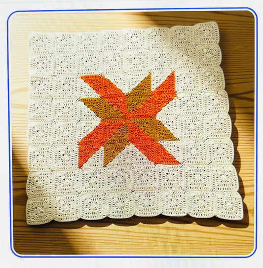 Crochet Spinning Star Granny Square Pattern – Digital PDF