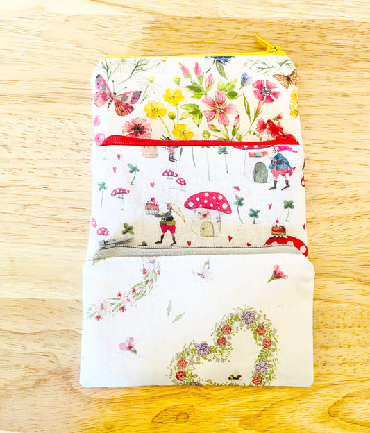 Handmade Mini Zipper Pouches