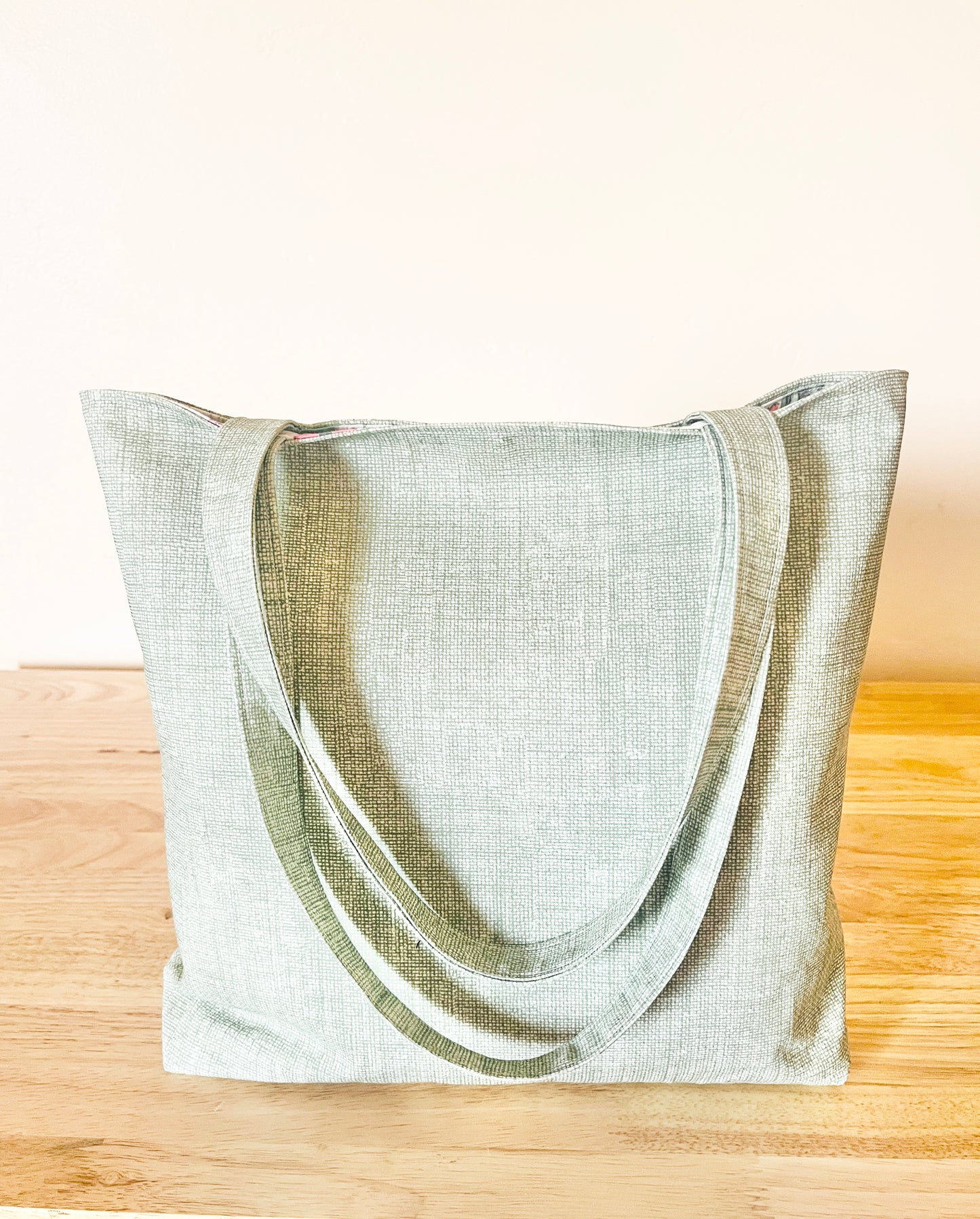 Handmade Reversible Tote Bag & Zipper Pouch Bundle