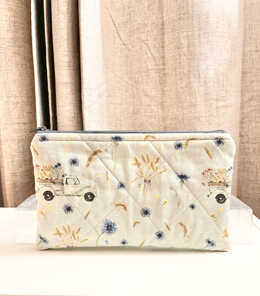 Handmade Quilted Zipper Pouch