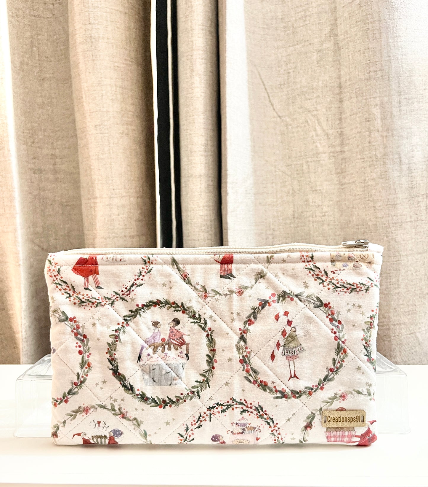 Handmade Quilted Zipper Pouch