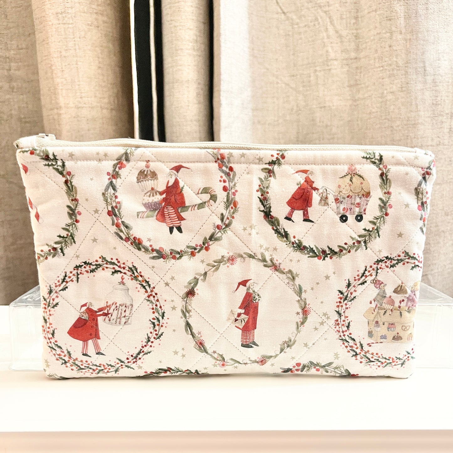 Handmade Quilted Zipper Pouch