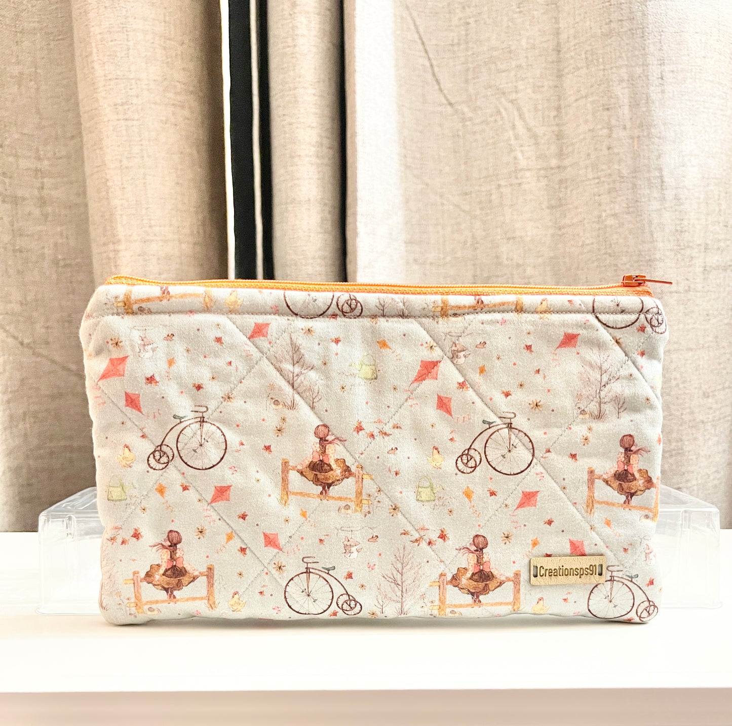 Handmade Quilted Zipper Pouch