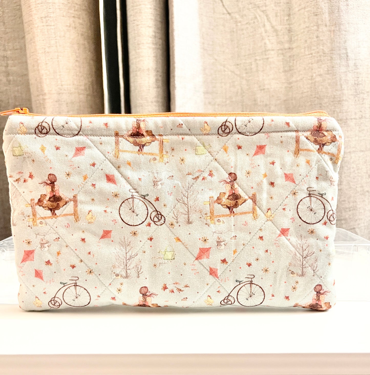 Handmade Quilted Zipper Pouch