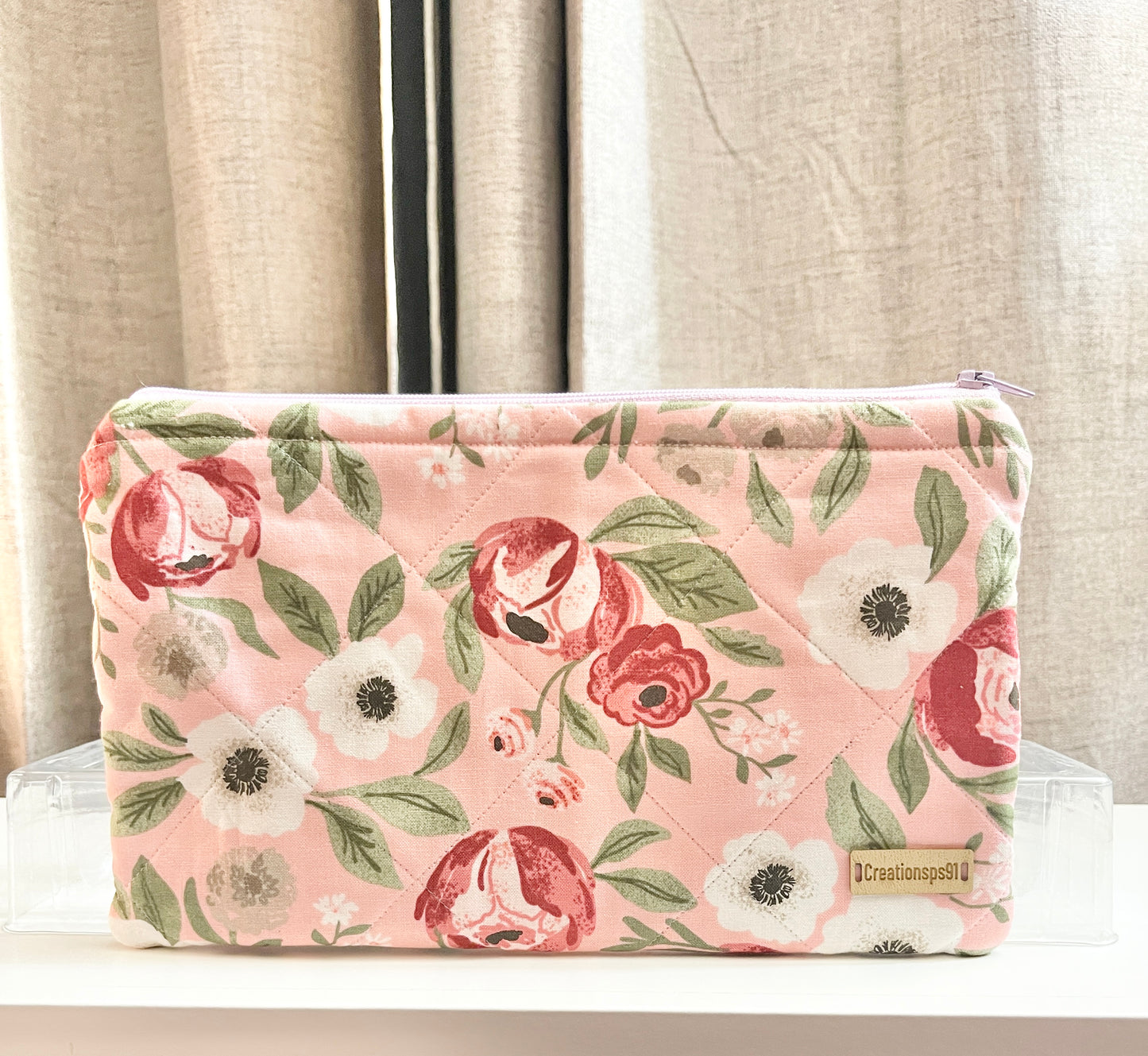 Handmade Quilted Zipper Pouch