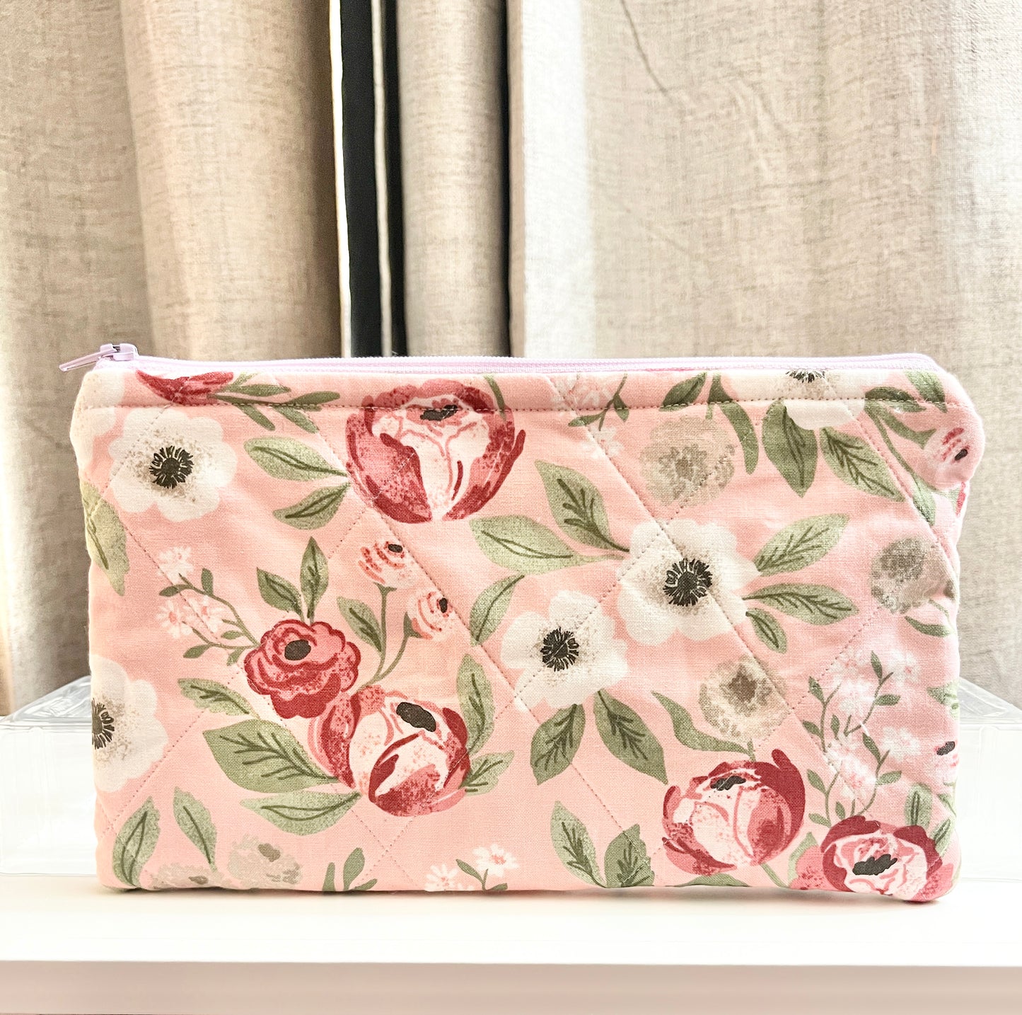 Handmade Quilted Zipper Pouch