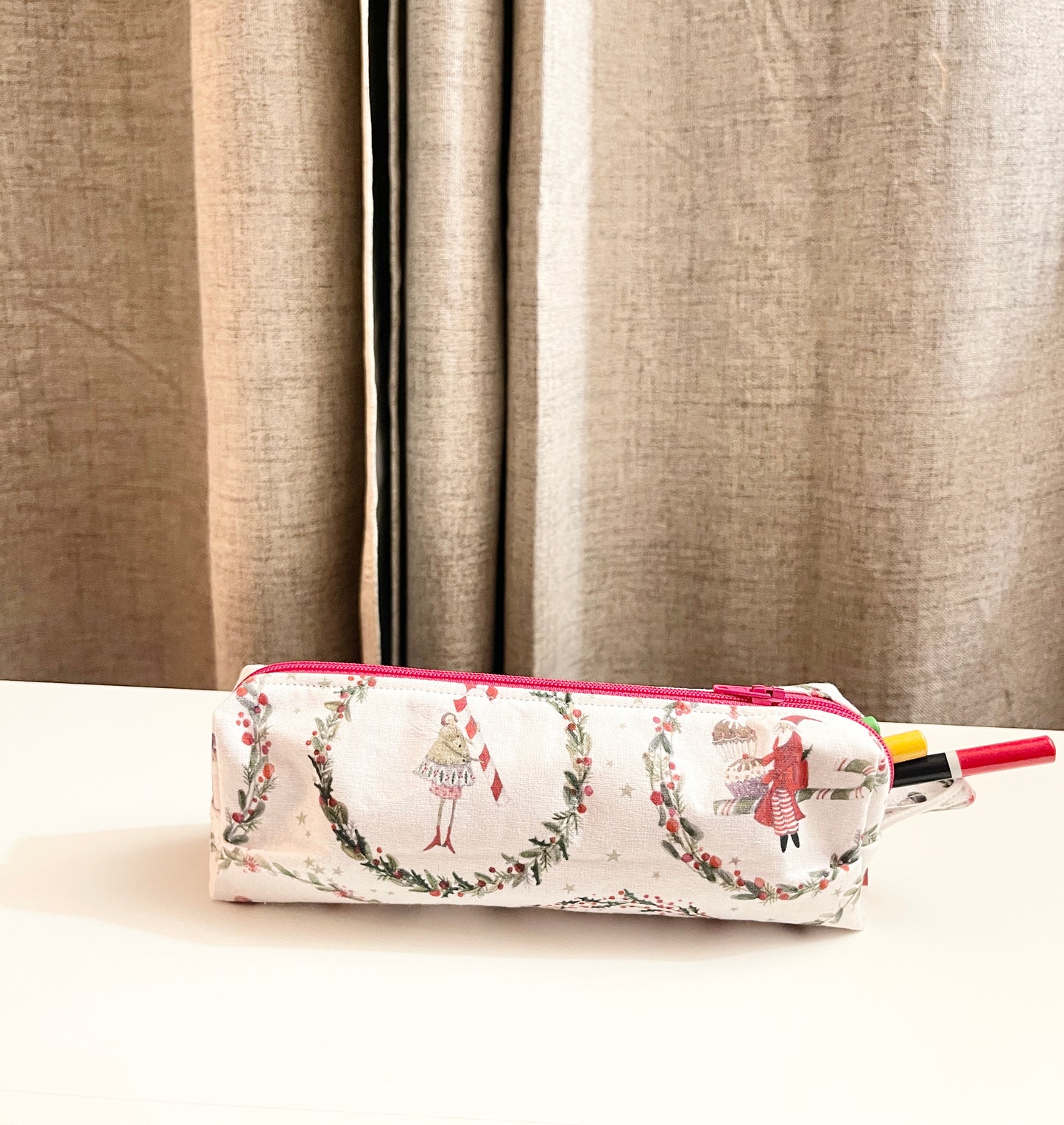 Handmade Pencil Zipper Pouch