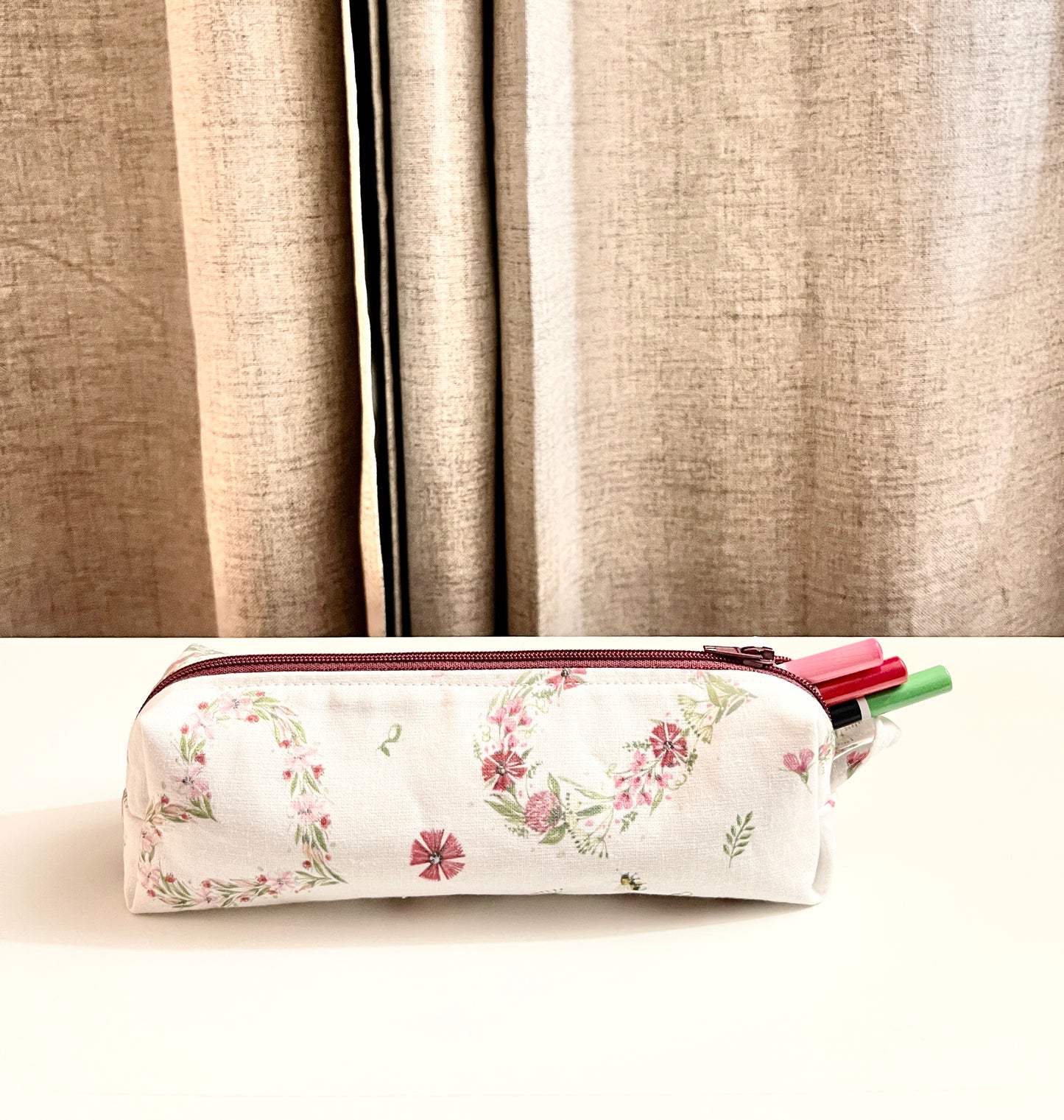 Handmade Pencil Zipper Pouch