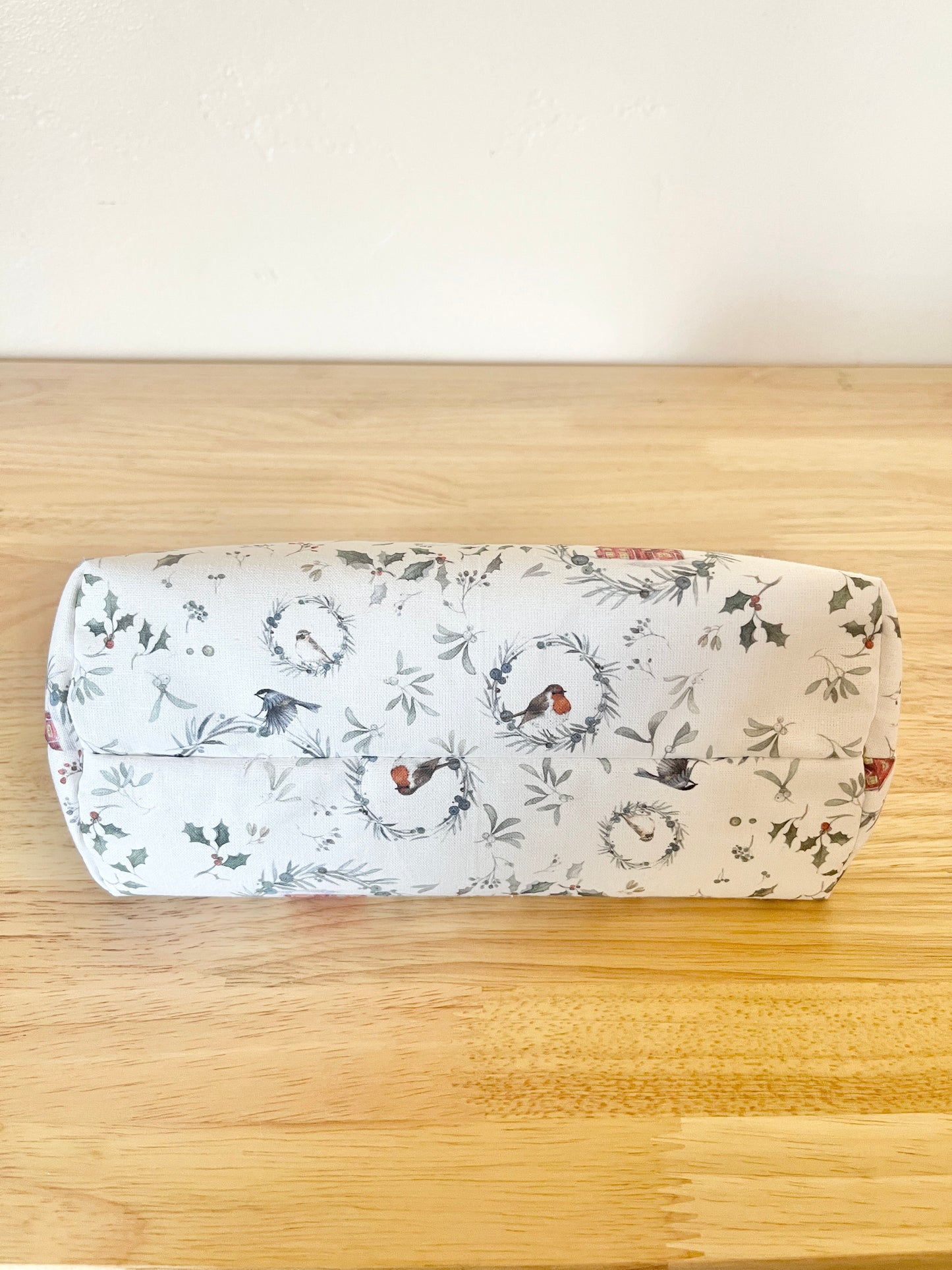 Winter Romance Zipper Pouch: 100% Cotton, Cream Lining