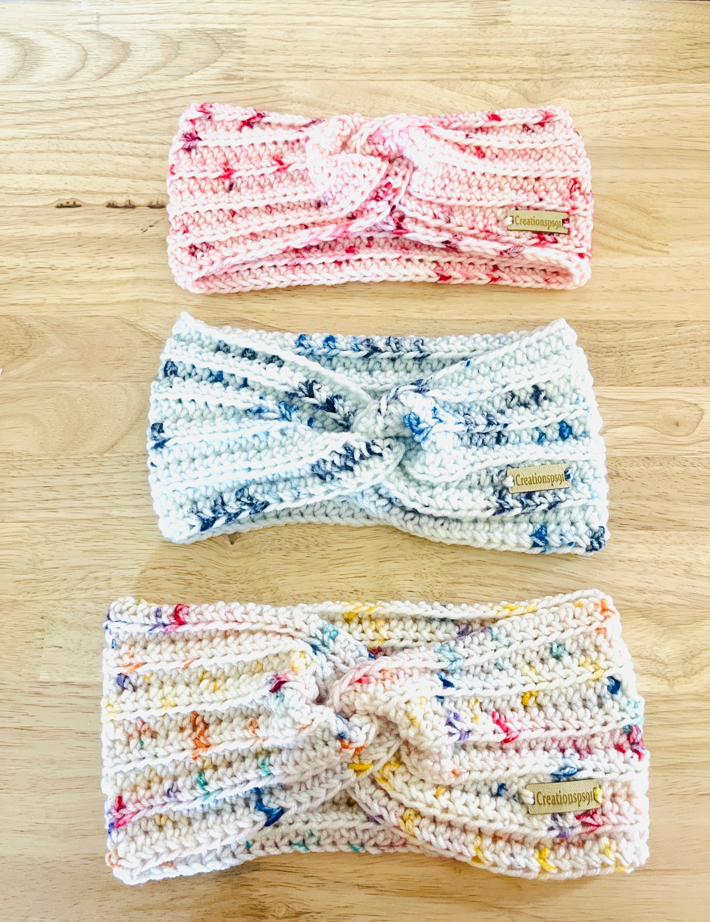 Multicolored Crochet Headbands:  Hair Accessories