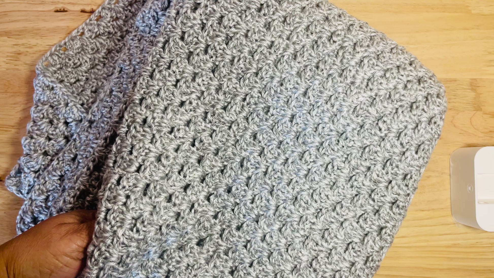 Handmade crochet afghan